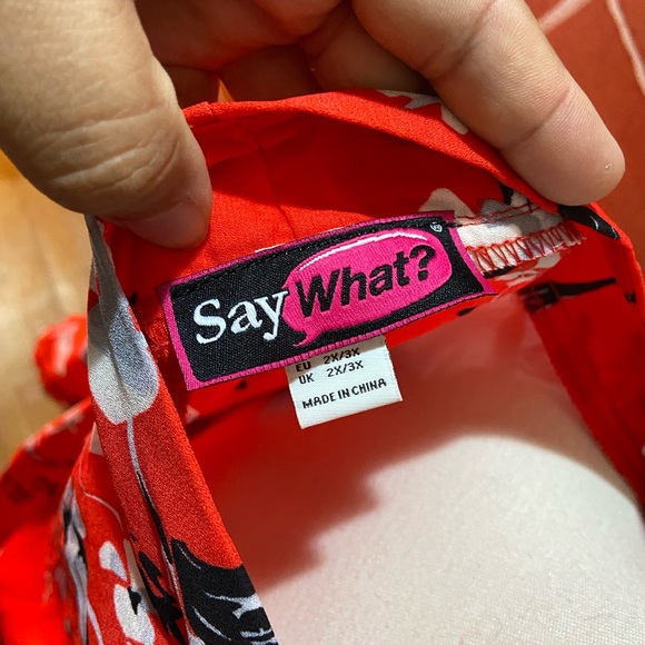 Red floral kimono robe - Picture 3 of 3